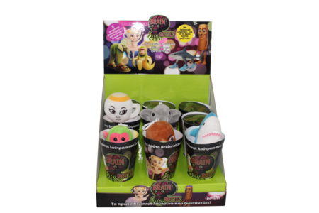 BRAIN ROT kalbantis pliušinis pakabukas 15 cm, asort., BD1270 