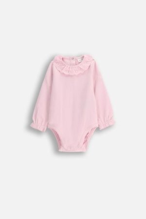 COCCODRILLO smėlinukas ilgomis rankovėmis NOSTALGIC MEADOW GIRL NEWBORN, rožinis, WC5112101NGN-033-080, 80 cm 