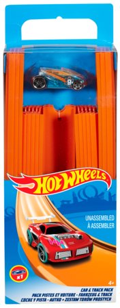 HOT WHEELS pastatoma trąsa su automodeliu, BHT77 