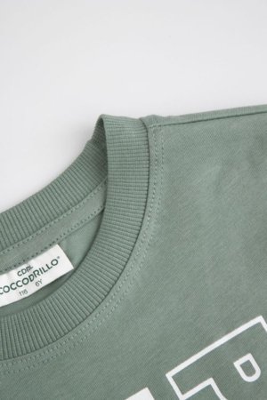 COCCODRILLO marškinėliai trumpomis rankovėmis, žali, WC6143216LBD-011-098, 98 