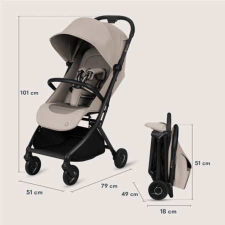 LIONELO sportinis vežimėlis SIA, Beige sand, LO-SIA 