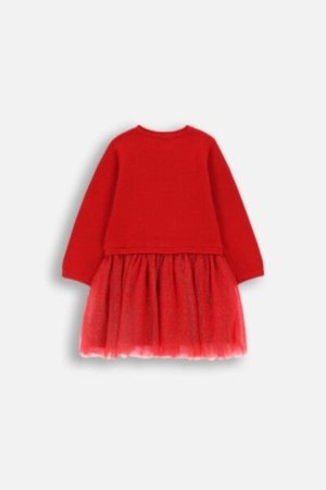 COCCODRILLO suknelė ELEGANT BABY GIRL, raudona, ZC4129401EBG-009-098, 98 cm 