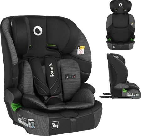 LIONELO automobilinė kėdutė LEVI FIX I-SIZE, Grey stone, 76-150 cm. 