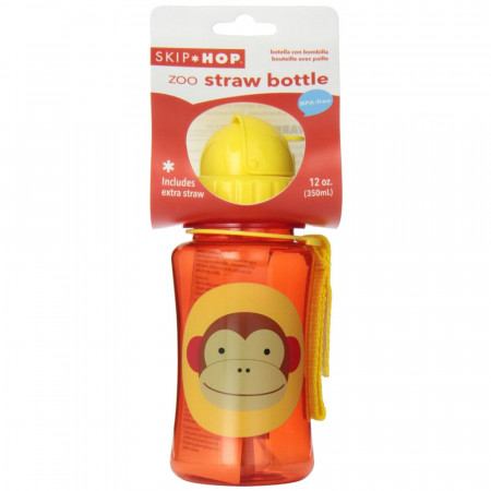 SKIP HOP gertuvė 12m+ 350ml Zoo Monkey 252303 