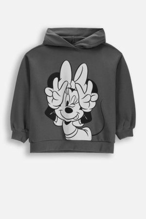 COCCODRILLO džemperis su gobtuvu, pilkas, cm 