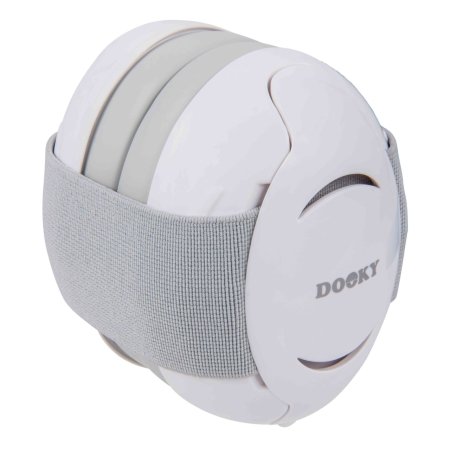 DOOKY Apsauginės ausinės kūdikiams 0-3 m. white, 3001102 