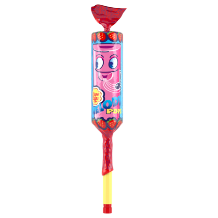 CHUPA CHUPS ledinukas MELODY POPS, braškių skonio, 15 g., CHUP9684 
