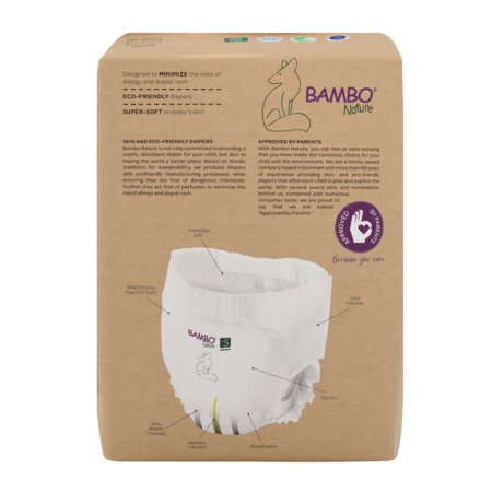 BAMBO sauskelnės-kelnaitės NATURE popierinėje pakuotėje, 5 dydis, 12-18 kg, 19 vnt., BAMB0166 