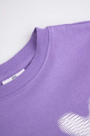 COCCODRILLO marškinėliai trumpomis rankovėmis, violetiniai, WC6143209MBJ-016-140, 140 cm 