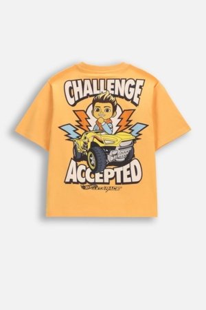 COCCODRILLO marškinėliai trumpomis rankovėmis, oranžiniai, WC6143203LBD-006-110, 110 