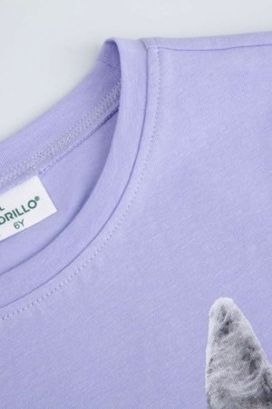 COCCODRILLO marškinėliai trumpomis rankovėmis, violetiniai, WC6143217VGB-016-110, 110 dydis 