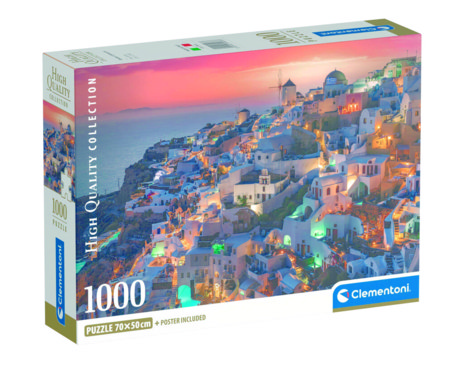 CLEMENTONI dėlionė Santorinio atspalviai, 1000 det., 39933 