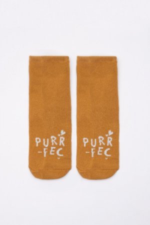 COCCODRILLO kojinės SOCKS GIRL, medaus spalva, ZC1382219SOG-026 ZC1382219SOG-026-030