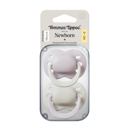 TOMMEE TIPPEE silikoninis čiulptukas CLOSER TO NATURE 0-2 mėn., 2 vnt., asort., 433660 