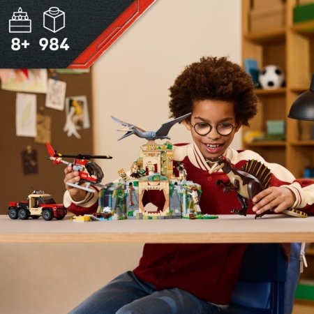 76976 LEGO® Jurassic World™ Spinozauras, kecalkoatlis ir oro misija 