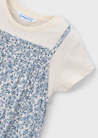 MAYORAL suknelė trumpomis rankovėmis, sky blue, 3.933-65, 92  cm 