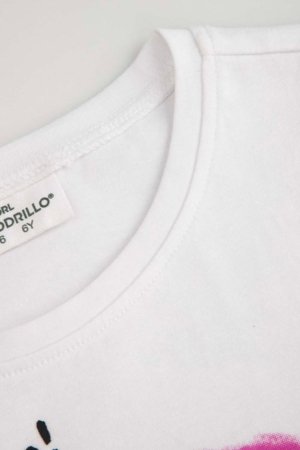 COCCODRILLO marškinėliai trumpomis rankovėmis, balti, WC6143202RGK-001-122, 122 cm 