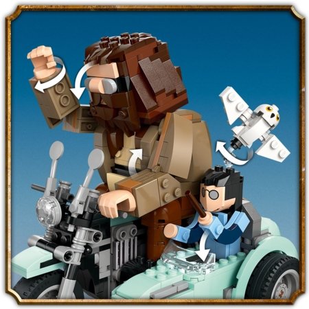 76443 LEGO® Harry Potter™ Hagrido ir Hario pasivažinėjimas motociklu 