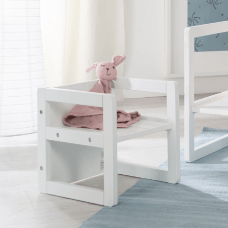 ROBA vaikiška kėdė ir stalas ROTATING SEATING FURNITURE, White, 450002WE 