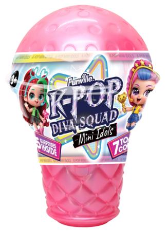 K-POP DIVA SQUAD mini lėlytė Mini Idols, 5cm, asort., 31167 