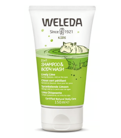 WELEDA šampūnas ir prausiklis LIVELY LIME, 150 ml. 