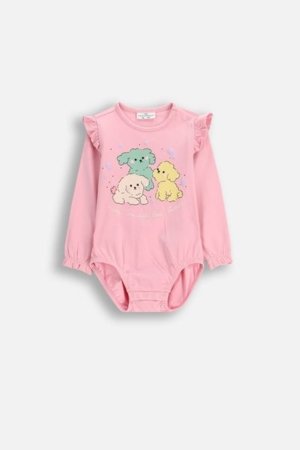 COCCODRILLO smėlinukas HAPPY PUPPY GIRL NEWBORN, rožinis, ZC5112102HGN-033-074, 74 cm 