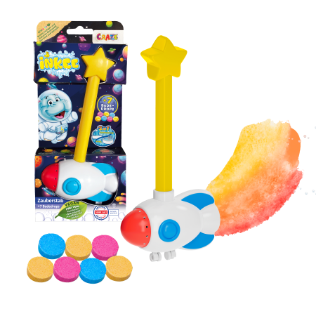 INKEE vonios žaislas su dažais Wand Rocket, 40447EN 