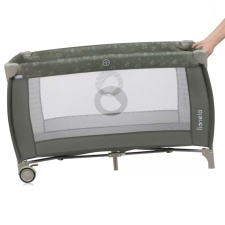LIONELO lovelė-maniežas SVEN PLUS, 120x60 cm., Beige olive 
