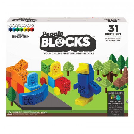 PEOPLE BLOCKS Klasikinis magnetinių kaladėlių rinkinys, PB320 