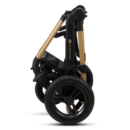 KINDERKRAFT universalus vežimėlis MOOV 2 4in1 AIR, pure black, KSMOOV02BLK4000 