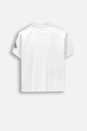 COCCODRILLO marškinėliai trumpomis rankovėmis, balti, cm 