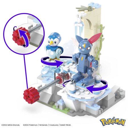 MEGA CONSTRUX POKEMON konstruktorius Piplup ir Sneasel atsipalaidavimas, HKT20 HKT20