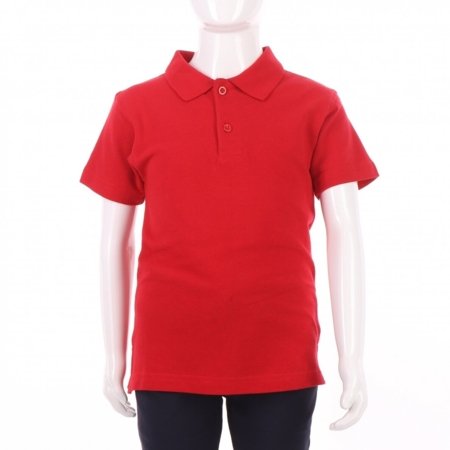 MAMAJUM polo marškinėliai trumpomis rankovėmis, 10-000005, raudoni, 134/140 cm 
