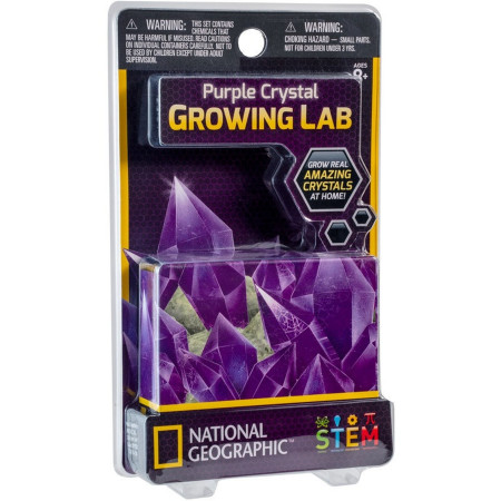 NATIONAL GEOGRAPHIC rinkinys Carded Crystal Grow Purple, NGCRYSTALPCRD NGCRYSTALPCRD
