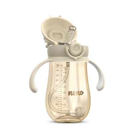 NENO gertuvė su šiaudeliu, cream, 280 ml, NEN-BAB-BT005    