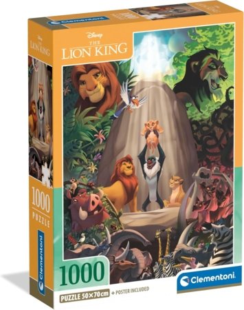 CLEMENTONI DISNEY dėlionė The Lion King, 1000 det., 39902 