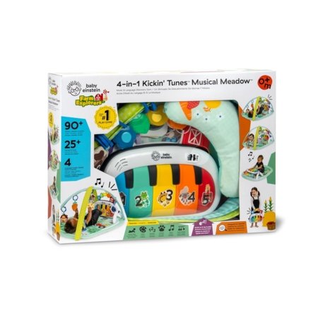 BABY EINSTEIN žaidimų kilimėlis 4-in-1 Kickin Tunes Musical Meadow, 17447 