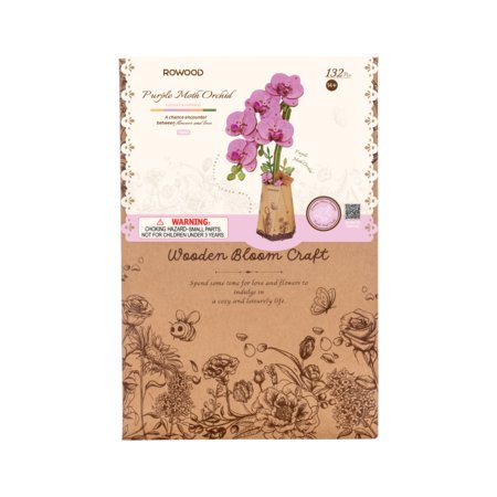 ROWOOD Medinis konstruktorius Violetinė orchidėja, TW091 