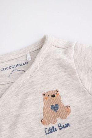 COCCODRILLO smėlinukas FOREST FRIENDS BOY NEWBORN, pilkas, ZC5112603FBN-019-074, 74 cm 