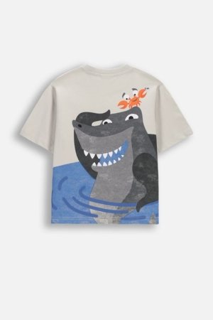 COCCODRILLO marškinėliai trumpomis rankovėmis, pilki, WC6143204RBK-019-098, 98 cm 