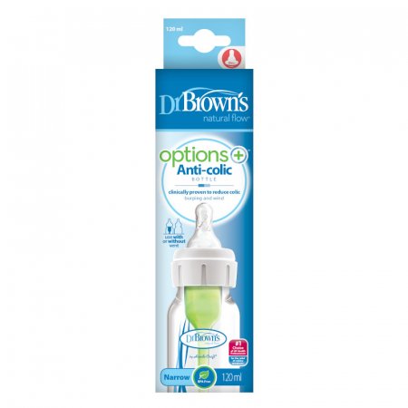 DR. BROWNS buteliukas siauru kakleliu, 120 ml, SB41005-P4 SB41005-P4