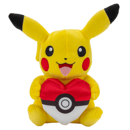 POKEMON pliušinis žaislas Pikachu su Poke Ball, 20 cm, 97793 
