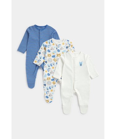 MOTHERCARE šliaužtinukas ilgomis rankovėmis, FC037 3vnt.,  