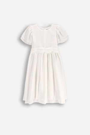 COCCODRILLO suknelė trumpomis rankovėmis ELEGANT JUNIOR GIRL, kreminė, WC5128212EJG-003-164, 164 cm 