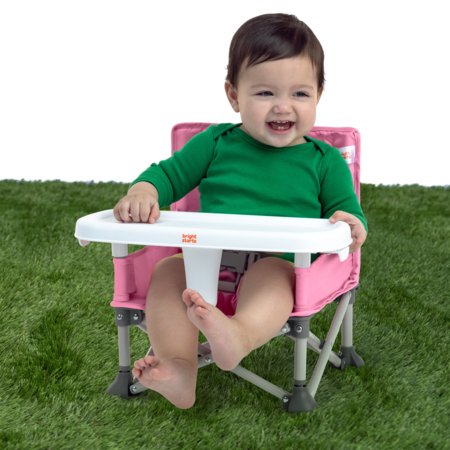BRIGHT STARTS maitinimo kėdutė - busteris POP 'N SIT, PINK, 17199 