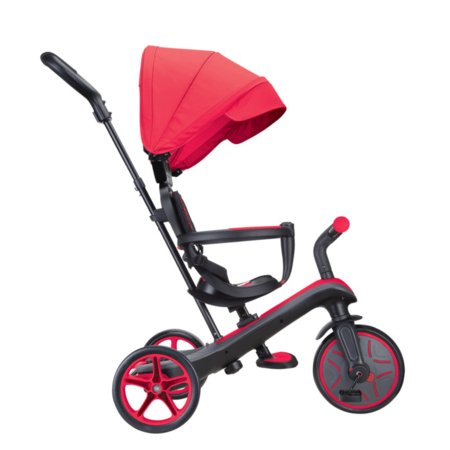 GLOBBER triratukas Trike Explorer 4in1, raudonas, 632-102 632-102