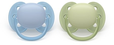 PHILIPS AVENT čiulptukai ULTRA SOFT, 0-6 mėn., 2 vnt., SCF091/37 