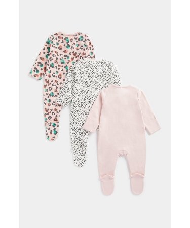 MOTHERCARE šliaužtinukas ilgomis rankovėmis, 3vnt., FC098 