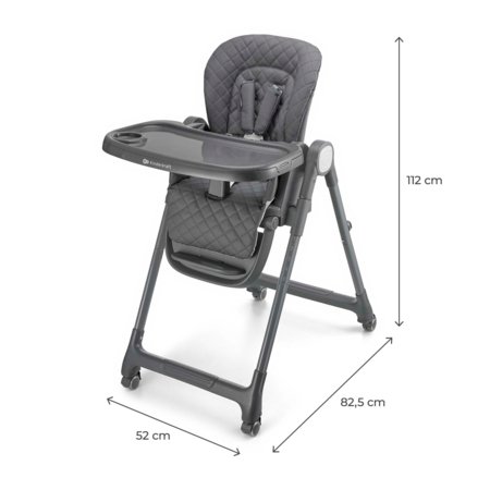 KINDERKRAFT maitinimo kėdutė TULO, pilka, KHTULO00GRY0000 