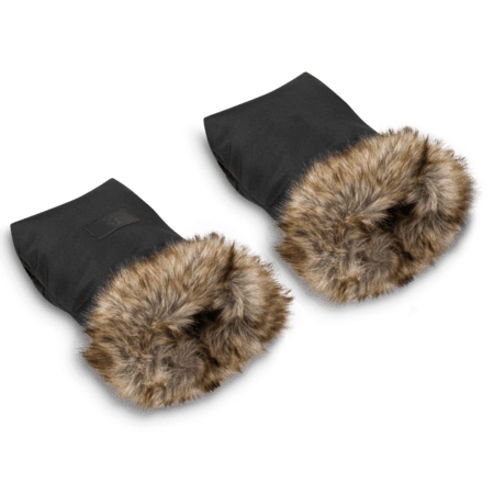 LIONELO dviejų dalių pirštinės vežimėliui, Black, LO-HANDMUFF 